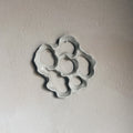 Coral Ceramic Wall Art - Night Speckle Small hanging on wall