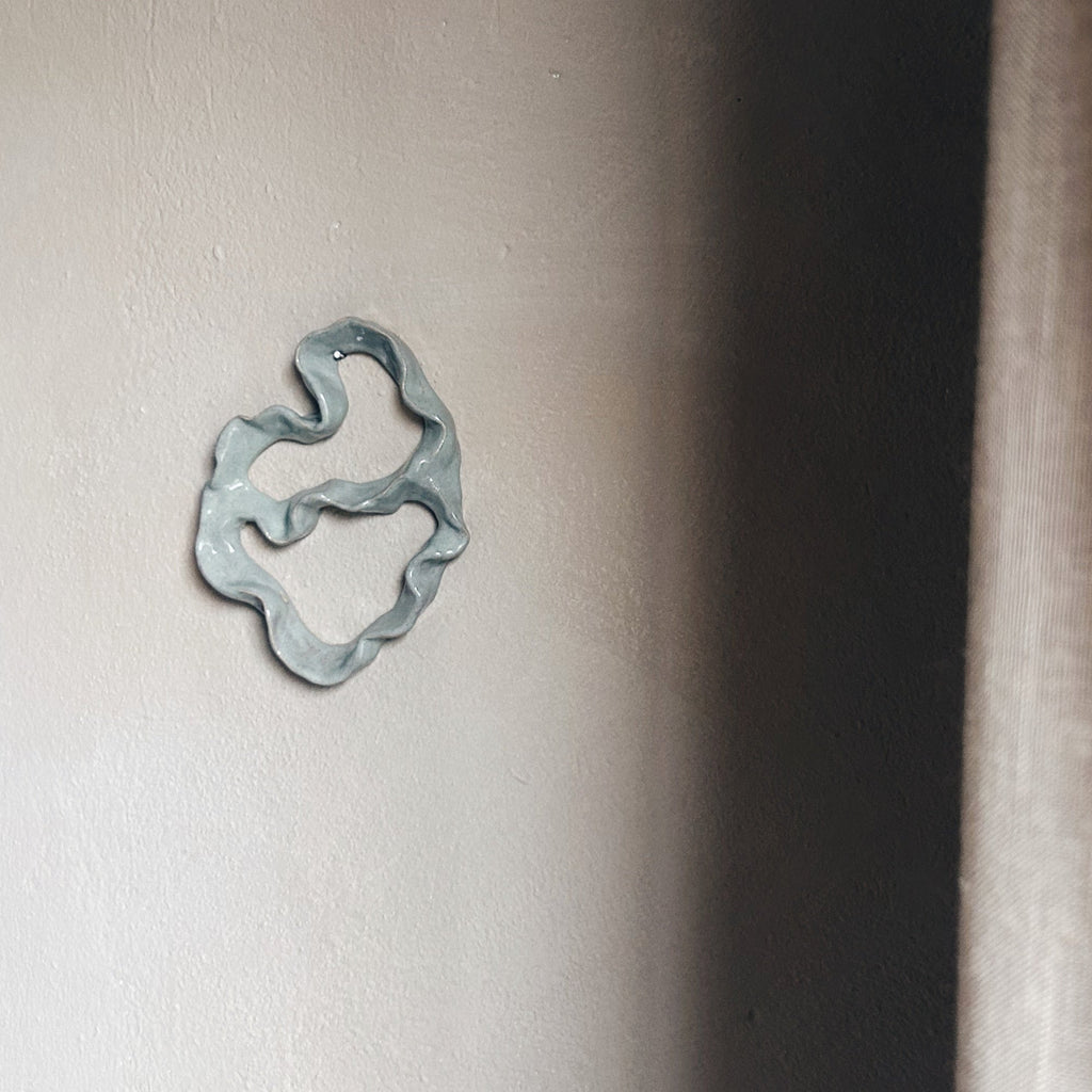 Ceramic coral sculpture hanging