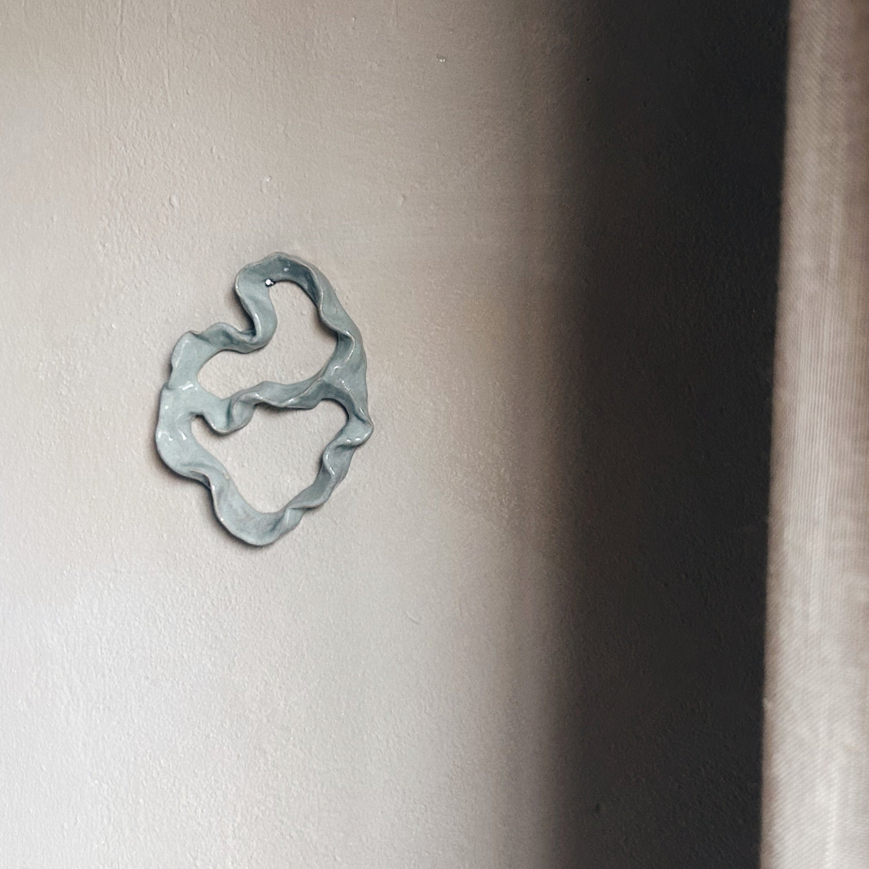 Ceramic coral sculpture hanging