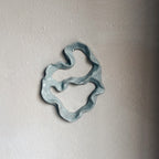 Ceramic coral sculpture sage colour
